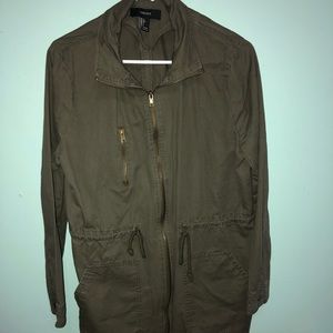 Army green cargo jacket